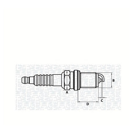 MAGNETI MARELLI 062000776304 Zapaľovacia sviečka pre