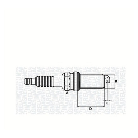 MAGNETI MARELLI 062000778304 Zapaľovacia sviečka pre