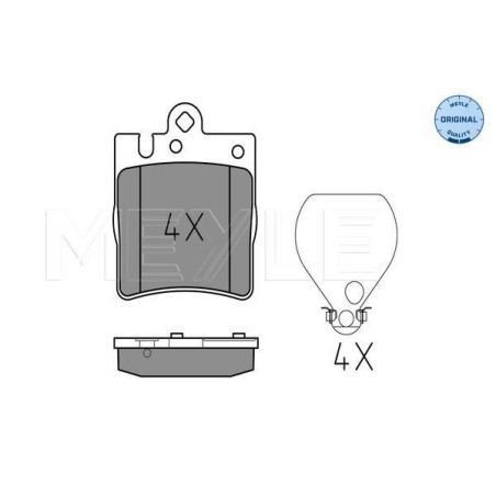 MEYLE 025 218 9915 Brzdové platničky zadné pre A209 C209 CL203 R171 W203 W210
