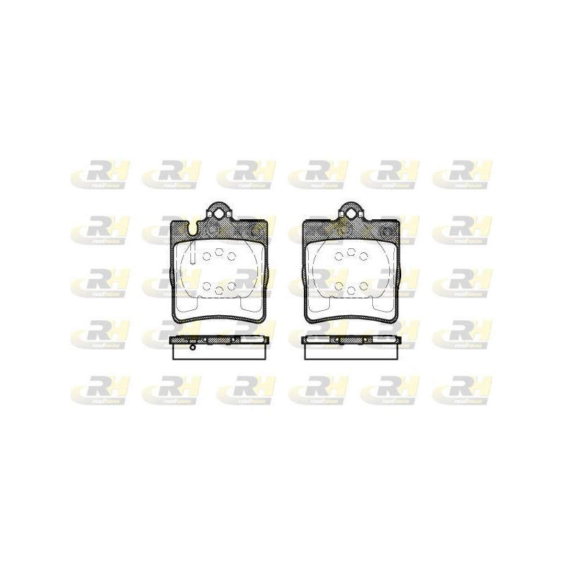 Klocki hamulcowe Tył dla Mercedes W203 S203 CL203 W209 W210 R171 ROADHOUSE 2709.10