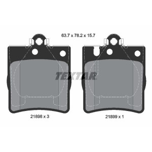 TEXTAR 2189803 Brake Pads Set Rear for Mercedes C CLK E SLK CLC S 124