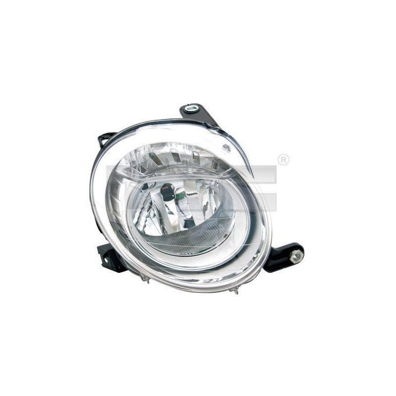 Headlight Right Abarth Fiat 500 (2007-2015) TYC 20-1493-05-2
