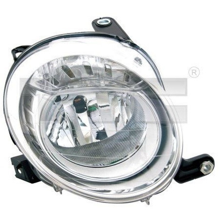 Headlight Right Abarth Fiat 500 (2007-2015) TYC 20-1493-05-2
