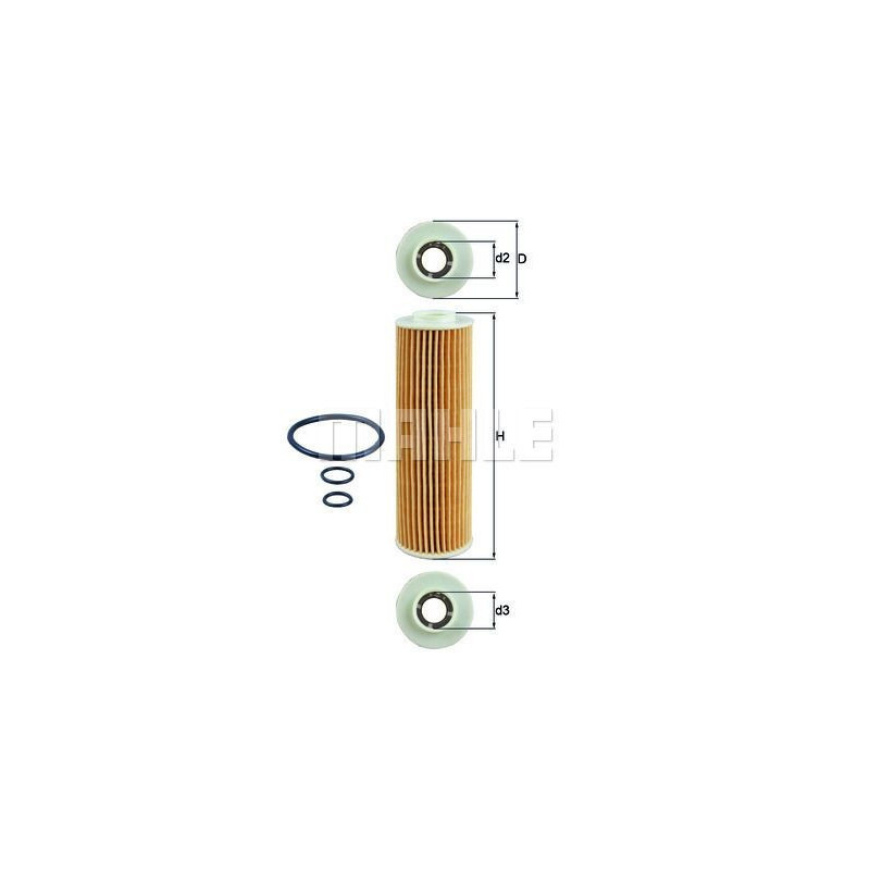 Filtro olio per Mercedes C W204 E W212 SLK R172 KNECHT OX 183/5D