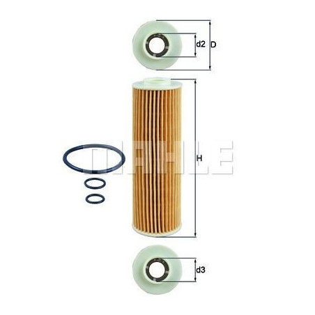 Filtro olio per Mercedes C W204 E W212 SLK R172 KNECHT OX 183/5D