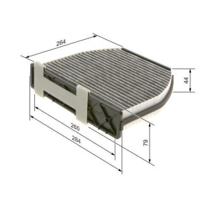 Pollen Cabin Filter pre Mercedes W218 W204 W212 X204 R231 BOSCH 1 987 435 001