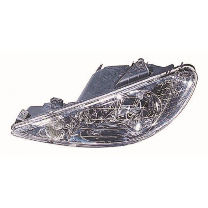 Reflektor lewy dla PEUGEOT - DEPO 550-1121L-LD-EM