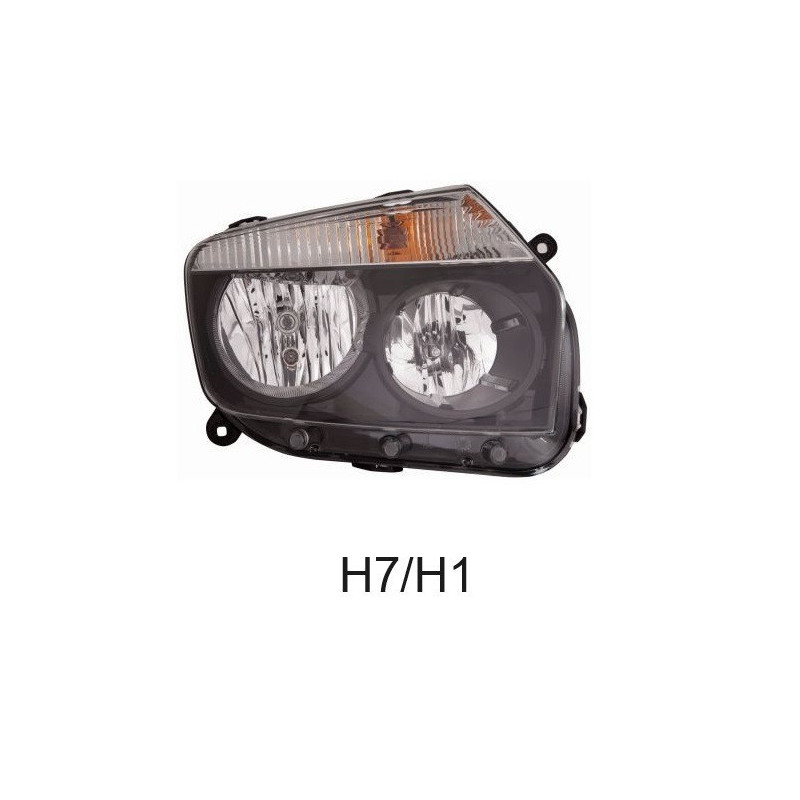 Reflektor prawy dla Dacia Duster I (2010-2013) - DEPO 551-1186R-LDEM2