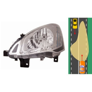 Faro Fanale Anteriore Sinistra Citroen Berlingo (2012-2015) DEPO 552-1141LMLD-EM
