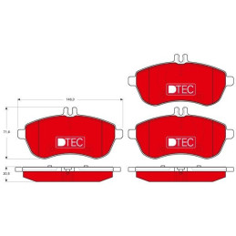 FRONT Brake Pads for Mercedes-Benz W204 S204 C204 W212 S212 C207 A207 R172 TRW GDB1736DTE