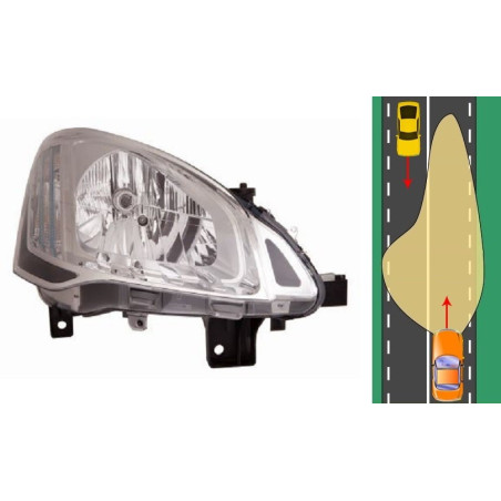 Lampa Przednia Prawa Citroen Berlingo (2012-2015) DEPO 552-1141RMLD-EM