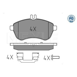 FRONT Brake Pads for Mercedes-Benz W204 S204 C204 W212 S212 C207 A207 R172 MEYLE 025 243 0620-1/PD