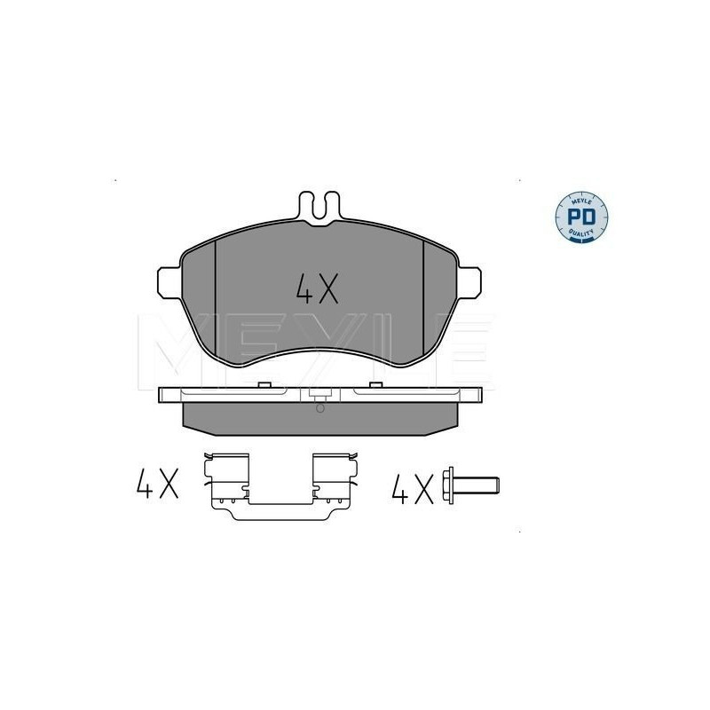 FRONT Brake Pads for Mercedes-Benz W204 S204 C204 W212 S212 C207 A207 R172 MEYLE 025 243 0620-1/PD