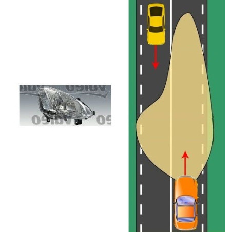 Hauptscheinwerfer Rechts Citroen Berlingo (2012-2015) VALEO 044786