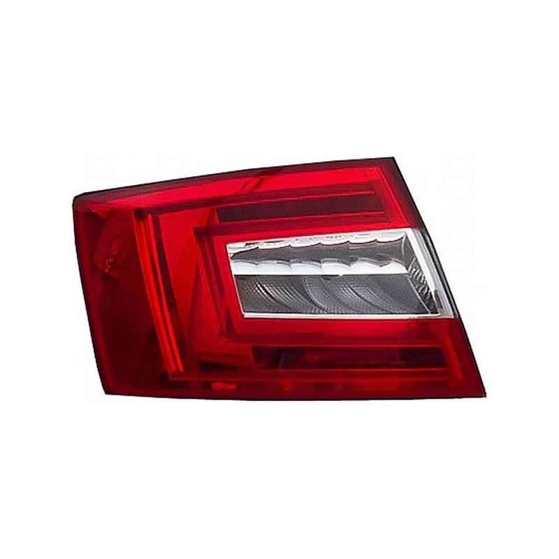 Feu Arrière Gauche pour Skoda Octavia III Liftback (2012-2016) HELLA 2SK 011 053-091