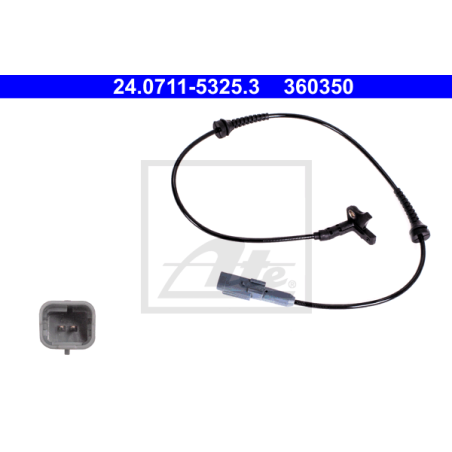 ATE 24.0711-5325.3 Snímač ABS predný pre C4 307 308 3008 DS DS4 5008 DS5 RCZ