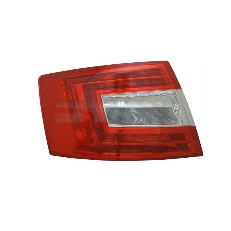 Feu Arrière Gauche pour Skoda Octavia III Liftback (2012-2016) TYC 11-12672-01-2