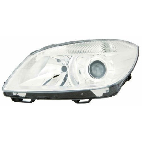Headlight Left for SKODA - DEPO 665-1121LMLD-EM