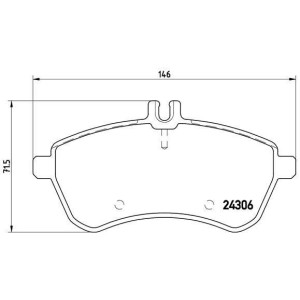 BREMBO P 50 067 Pastillas de freno delantero para Mercedes C E SLK SLC