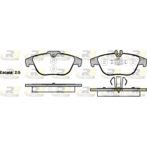 Plaquettes de frein Arrière pour Mercedes W204 S204 C204 C207 A207 X204 ROADHOUSE 21305.00