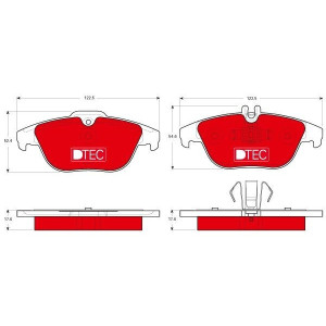 Pastiglie freno Posteriore per Mercedes W204 S204 C204 C207 A207 X204 TRW GDB1738DTE