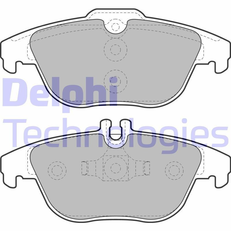 Brzdové destičky Zadní pro Mercedes W204 S204 C204 C207 A207 X204 DELPHI LP2029
