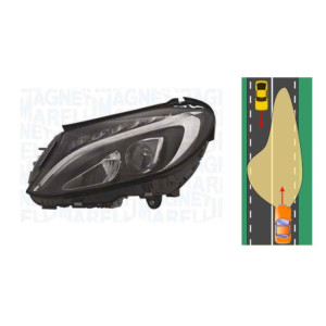 Faro Delantero Izquierdo LED Mercedes Clase C W205 S205 C205 A205 (2014-2018) MAGNETI MARELLI 711307024436