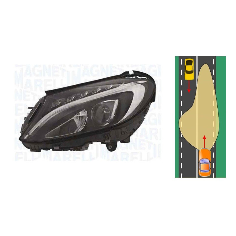 Faro Fanale Anteriore Sinistra LED Mercedes Classe C W205 S205 C205 A205 (2014-2018) MAGNETI MARELLI 711307024436