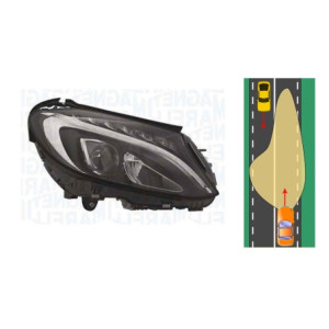 Faro Fanale Anteriore Destra LED Mercedes Classe C W205 S205 C205 A205 (2014-2018) MAGNETI MARELLI 711307024437