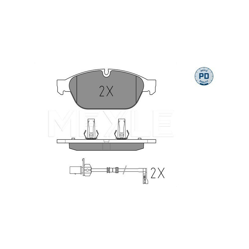 MEYLE 025 261 5820/PD Brake Pads Set Front for Audi A6 A7 A8