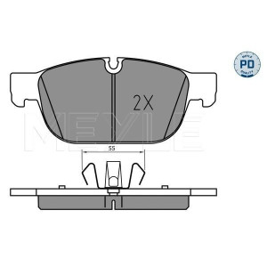 MEYLE 025 223 1719/PD Brzdové platničky predné pre S60 S90 V90 XC40 XC60 XC90