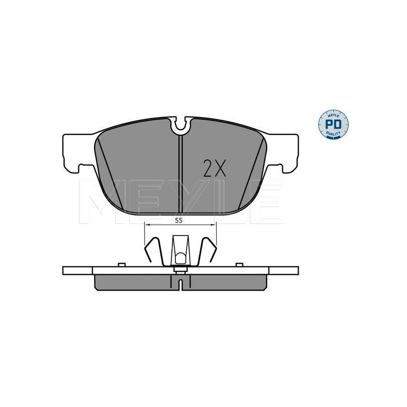 MEYLE 025 223 1719/PD Klocki hamulcowe przód dla S60 S90 V90 XC40 XC60 XC90