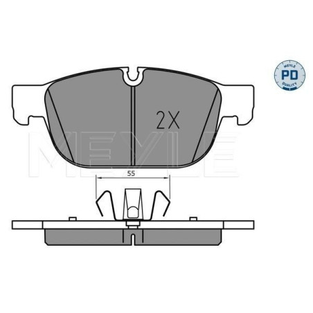 MEYLE 025 223 1719/PD Brzdové destičky přední pro S60 S90 V90 XC40 XC60 XC90