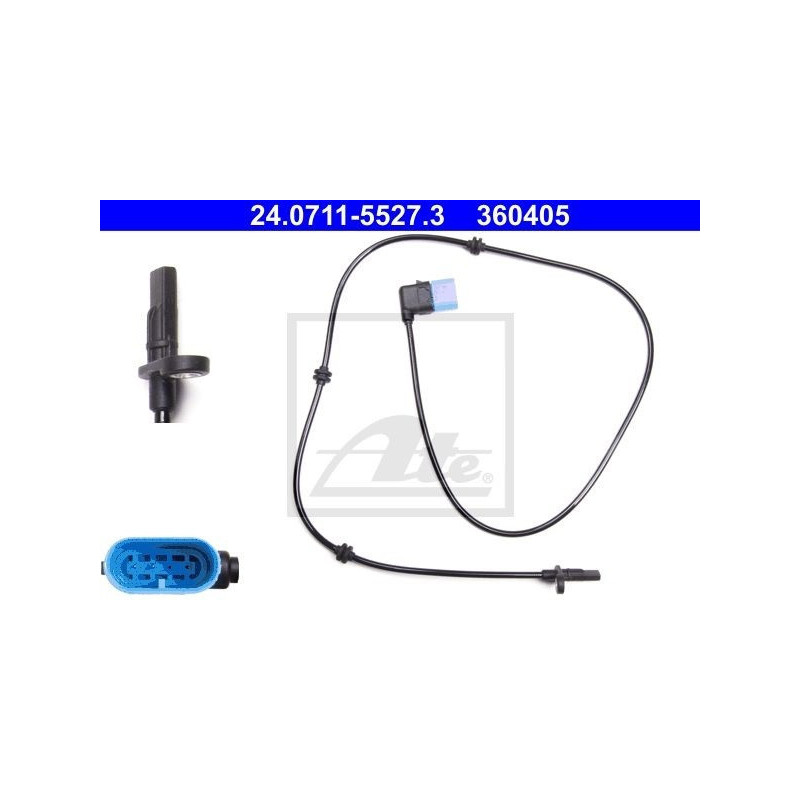 ATE 24.0711-5527.3 Czujnik ABS tył dla Mercedes CLA A B GLA