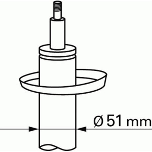 SACHS 100 456 Shock Absorber Damper Front for BMW 3 Z1