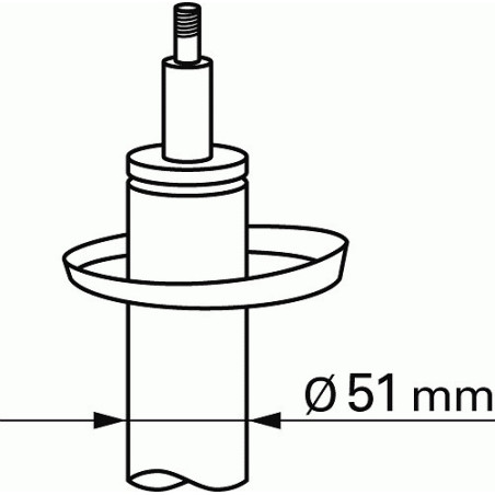SACHS 100 456 Amortyzator przód dla BMW 3 Z1