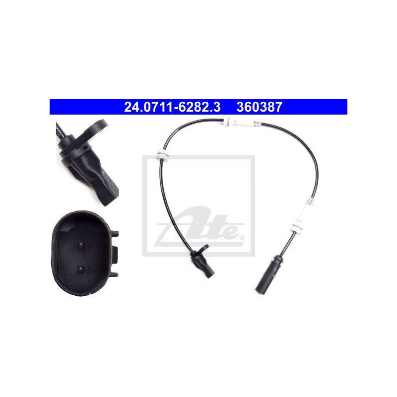 ATE 24.0711-6282.3 Capteur ABS vitesse de roue avant pour BMW 4 1 3 2