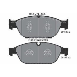 FRONT Brake Pads for Audi A6 A7 A8 TEXTAR 2515802 Q+