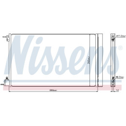 NISSENS 940124 Air conditioning condenser