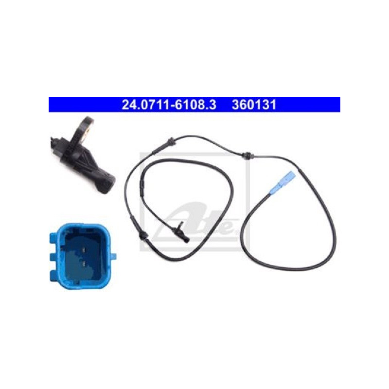 ATE 24.0711-6108.3 ABS Sensor Raddrehzahl Hinten für Citroen C5
