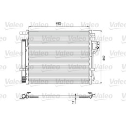 VALEO 814404 Air conditioning condenser