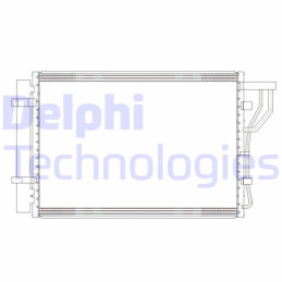 DELPHI CF20302 Condenseur de climatisation