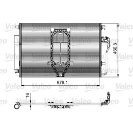 VALEO 812502 Air conditioning condenser