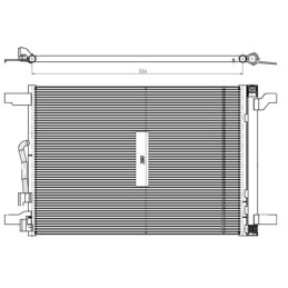 NRF 350509 Condensatore climatizzatore