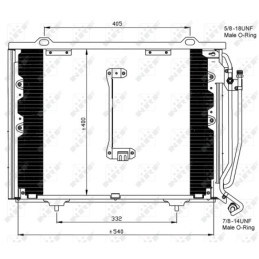 NRF 35215 Air conditioning condenser