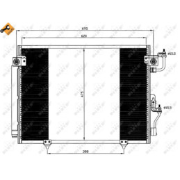 NRF 35619 Air conditioning condenser