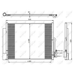 NRF 350053 Air conditioning condenser