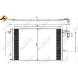 NRF 350064 Air conditioning condenser