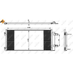 NRF 350338 Condensatore climatizzatore