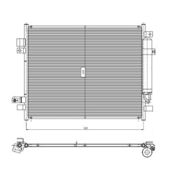 NRF 350418 Air conditioning condenser